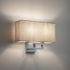 Kinkiet hotelowy do sypialni w kolorze chrom z szarym abażurem HOTEL MOOD 11792 Nowodvorski Lighting